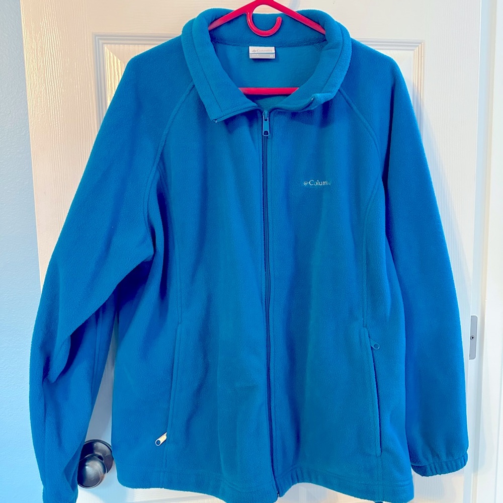 Women’s 3X Columbia Benton Springs jacket. Peacock blue